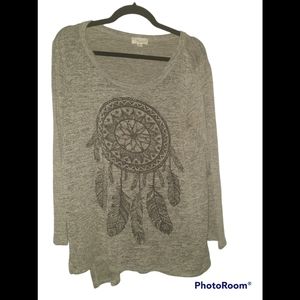 Misia boho knit top